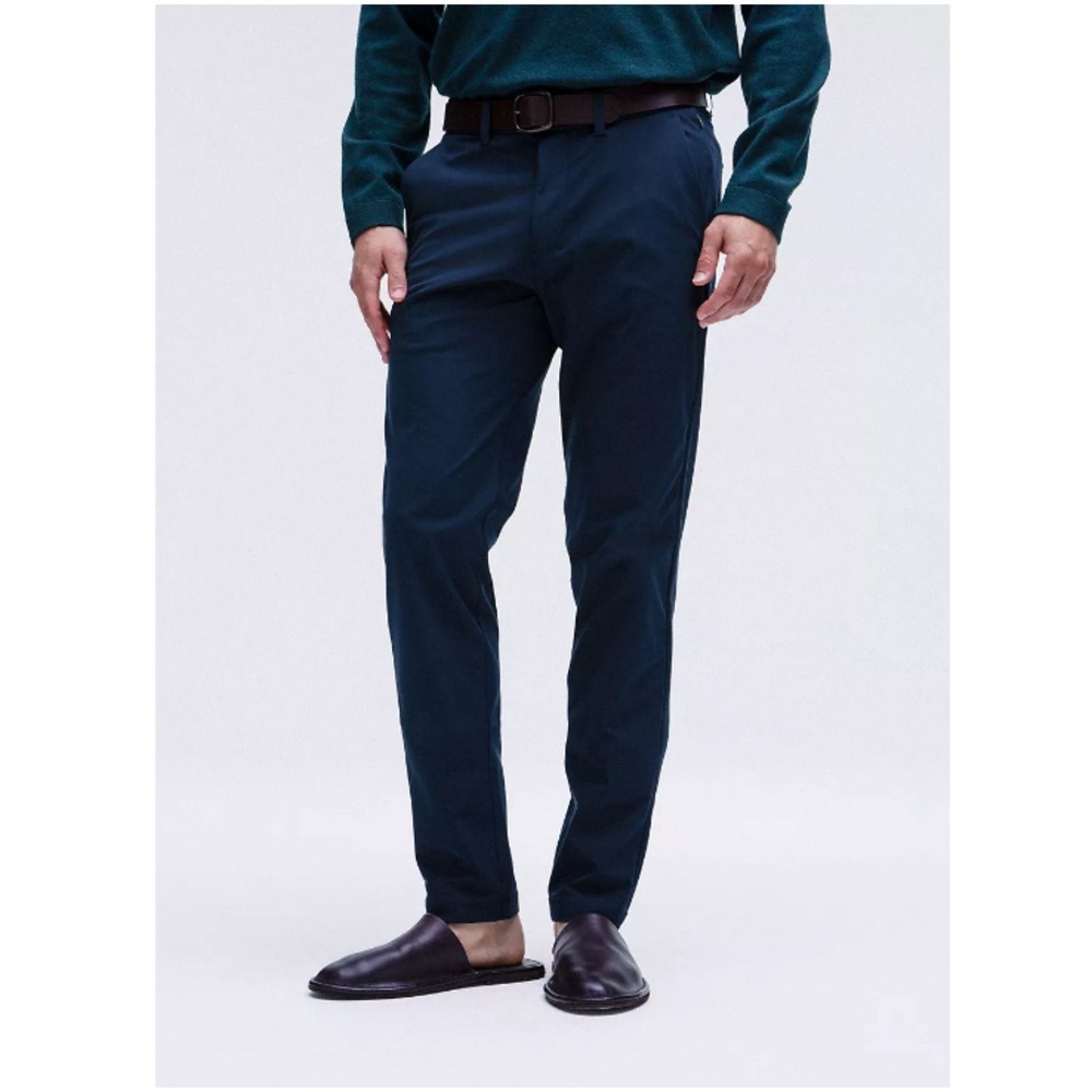 Lululemon Commission Pant Mens 34 Blue Slim Fit Warpstreme Chino